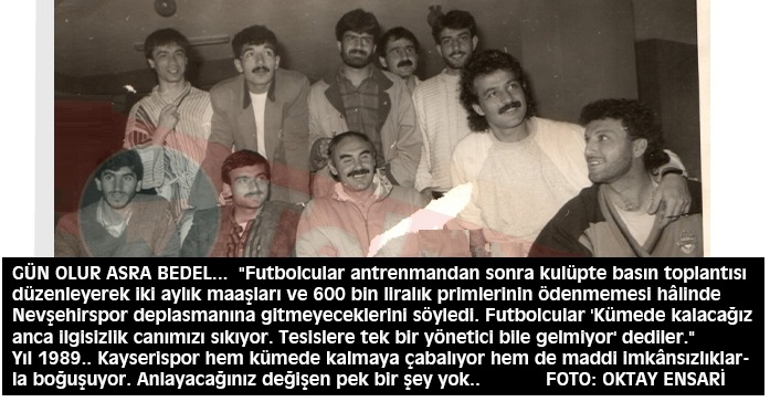 1988-1989 TFF 1.Lig NEVŞEHİRSPOR - KAYSERİSPOR 1-0 Maç Görselleri