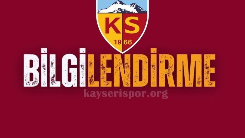 Kayserispor'dan Majid Hosseini için Sağlık Bilgilendirmesi
