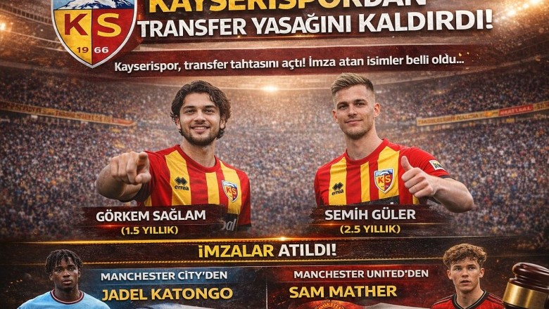 Kayserispor Transfer Tahtasını Açtı! İmzalar Atıldı, Lisanslar Çıktı