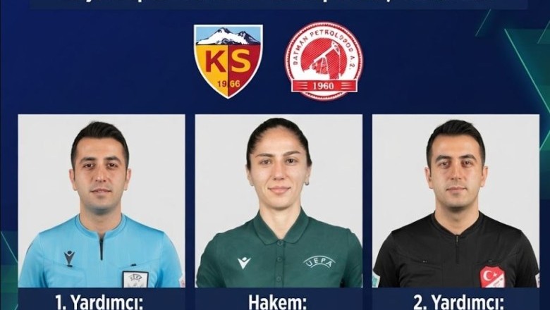 Kayserispor - Batman Petrolspor Maçının Hakemleri Açıklandı!