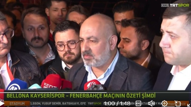 Kayserispor Başkanı Ali Çamlı Maç Sonunda Hakem Hakkında Ne Dedi?