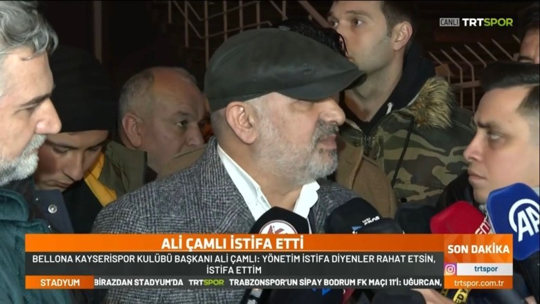 Başkan Ali Çamlı İstifa Etti Gelin Yönetin