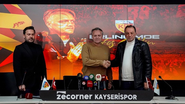 Kayserispor Teknik Direktörü Erling Moe İmza Töreninden Kareler