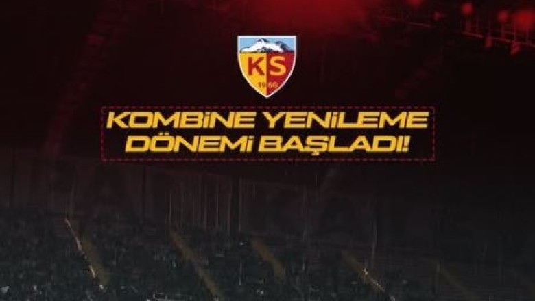 Kayserispor'da Kombine Yenileme Dönemi Başladı
