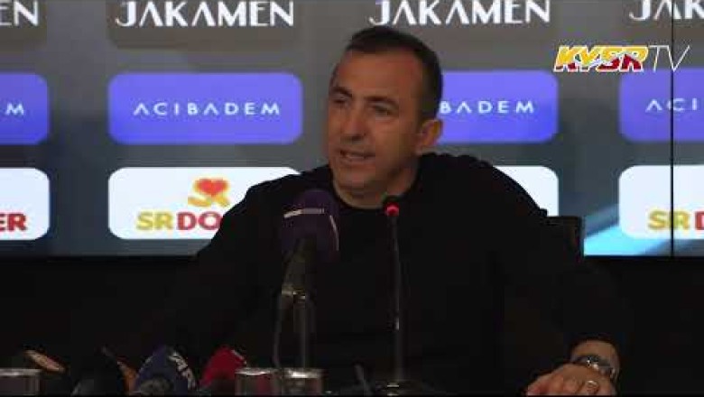 Kayserispor Teknik Direkkör Recep Uçar'ın Basın Toplantısı-Video