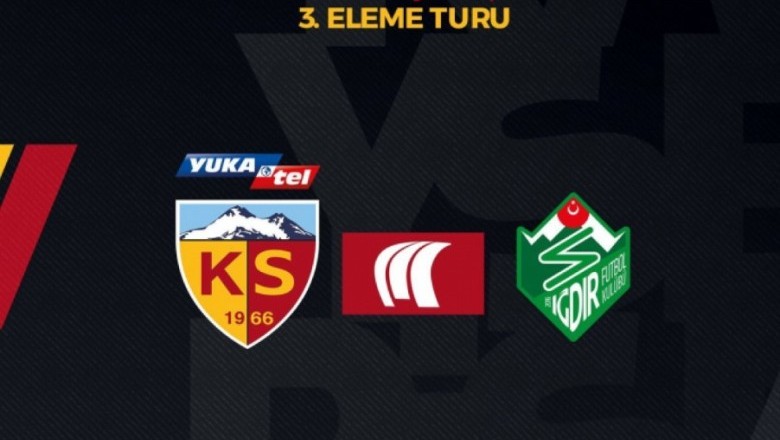 Kayserispor-Iğdır FK, Türkiye Kupası Maçının Günü Belli Oldu.
