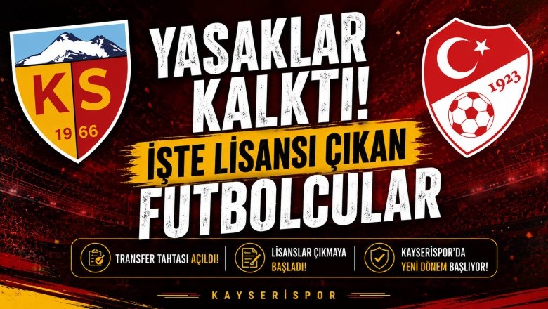 Kayserispor’da Yasak Kalktı, Lisanslar Çıkmaya Başladı (27 Futbolcu)