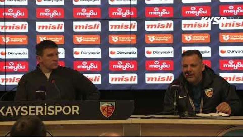 Kayserispor Teknik Direktörü Sergej Jakirović'in Konyaspor Maçı Basın Toplantısı